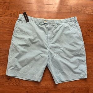 Polo Ralph Lauren Pale Blue Micro-Check Flat Front Shorts Big & Tall 50B NWT